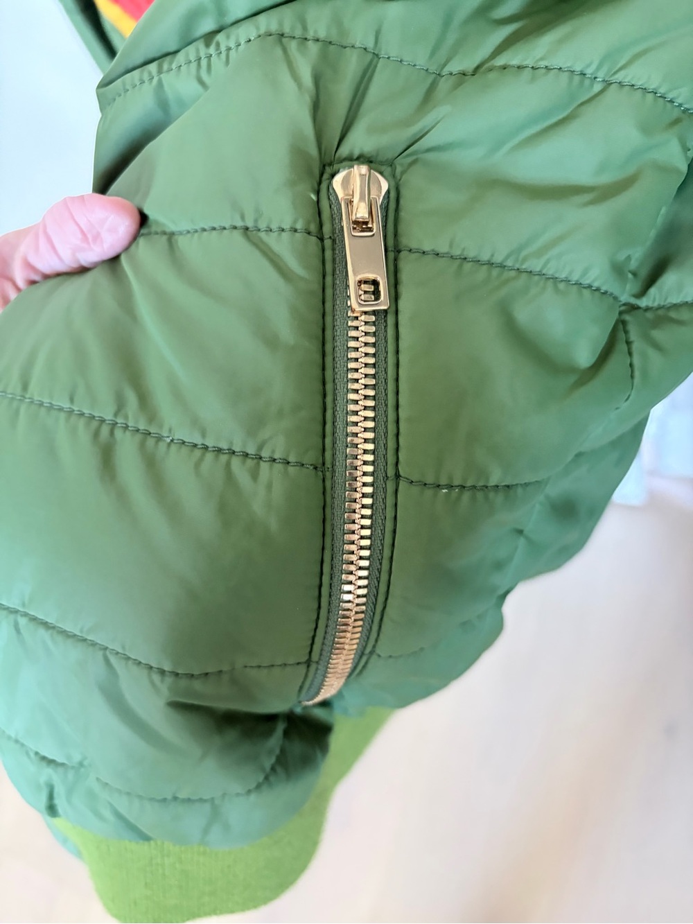AV Nation 5-Stripe Green Jacket (Sz Small)🏂 - Picture 5 of 8